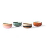 HKliving - 70s Ceramic Dessert Bowls Set of 4 - Sirius - HAYGEN