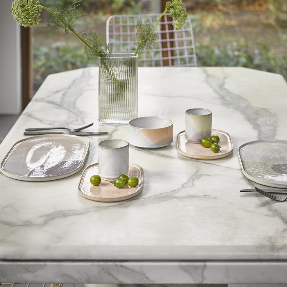 Clear Ribbed Vase - HAYGEN