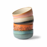 HKliving - 70s Ceramic Dessert Bowls Set of 4 - Sirius - HAYGEN