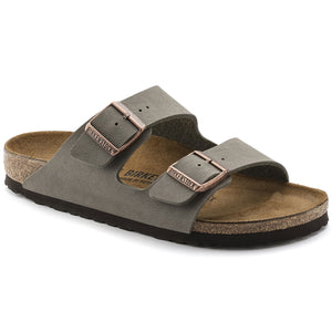 Birkenstock - Arizona Birko-Flor Nubuck - Stone - HAYGEN