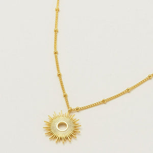 Estella Bartlett - Full Sunburst Necklace - Gold Plated - HAYGEN
