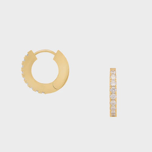 Flat Pave Hoop - HAYGEN