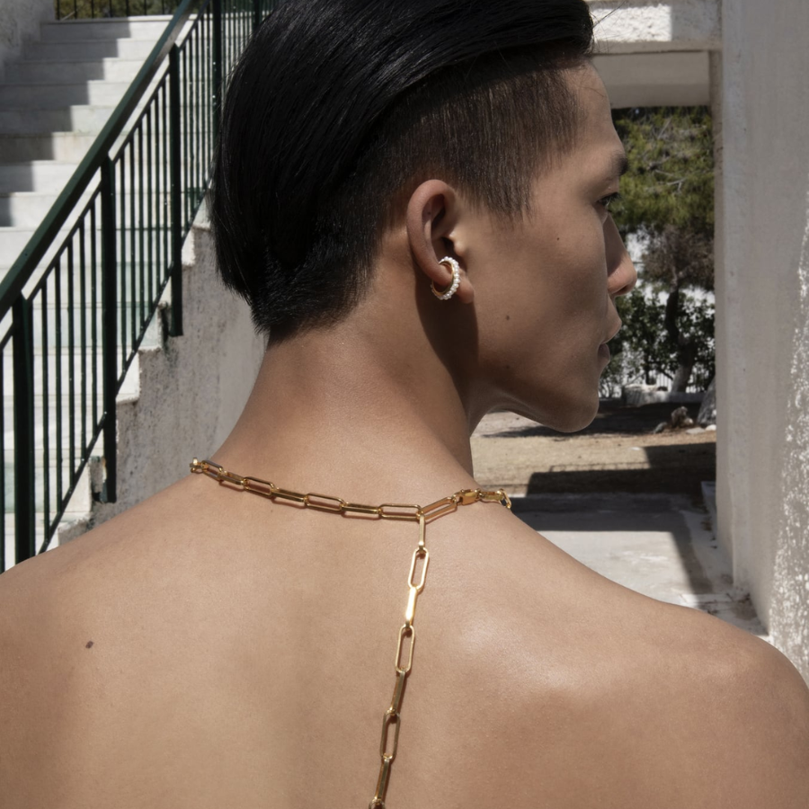 Hermina Athens - Luna Pearl Ear Cuff - HAYGEN