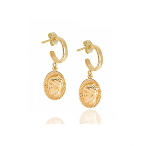 Hermina Athens - Ygieia Mini Hoop Earrings - HAYGEN