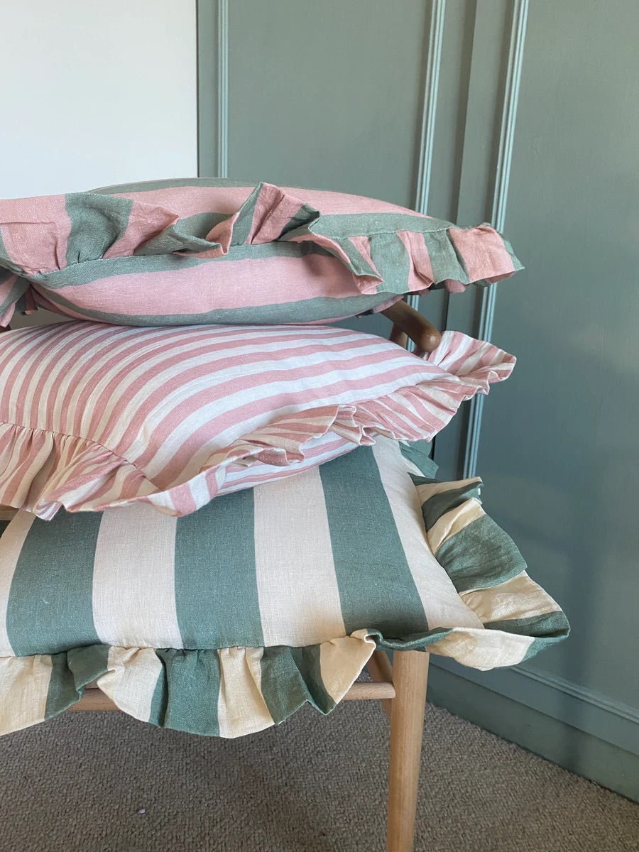 Amuse la Bouche - Blush candy stripe Cushion - HAYGEN