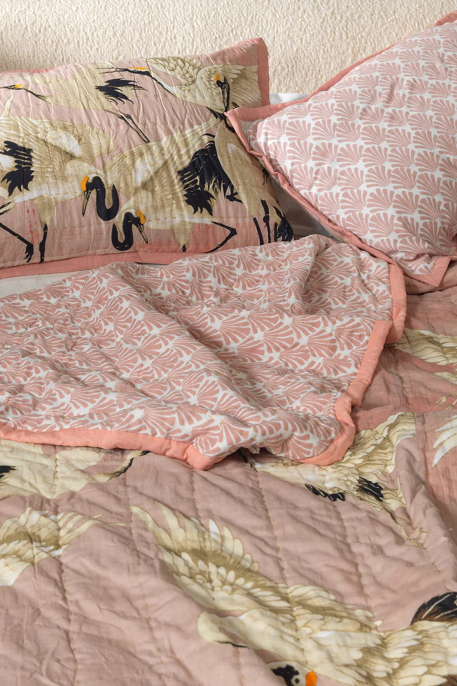 One Hundred Stars - Quilt Cotton Voile Stork Pink - HAYGEN