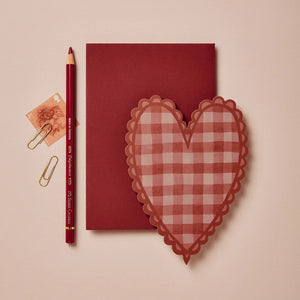 Wanderlust Paper Co. - Red Gingham Heart - HAYGEN