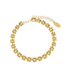 Slim Vintage Link Chain Bracelet - Gold - HAYGEN