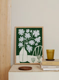 Atelier Aha - Blue Flowers & Red Wine - 50x70cm - HAYGEN