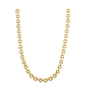 Slim Vintage Link Chain Necklace - Gold - HAYGEN