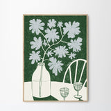 Atelier Aha - Blue Flowers & Red Wine - 30x40cm - HAYGEN