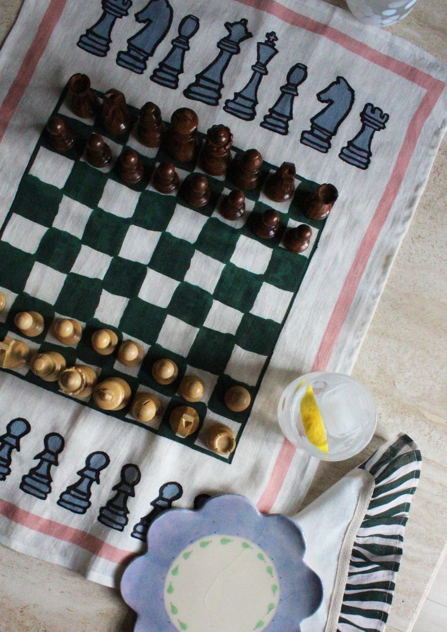 Amuse la Bouche- Chess Tea Towel - HAYGEN