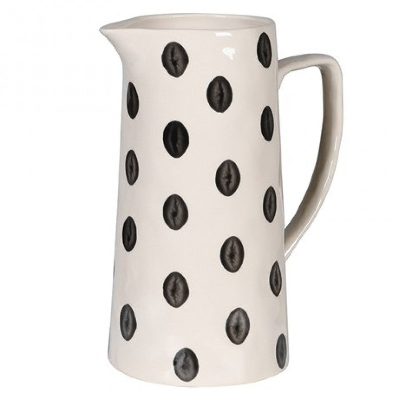 Black & White Dotty Jug - HAYGEN