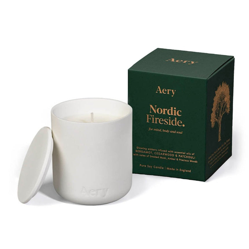 Aery - Nordic Fireside Scented Candle - HAYGEN