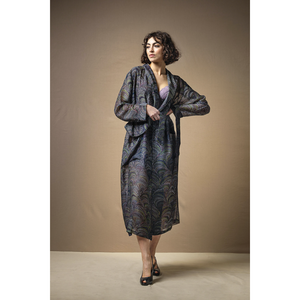 One Hundred Stars - Gown - Marbled Indigo - HAYGEN