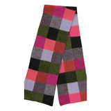 Quinton & Chadwick - Big Brushed Scarf- Fuchsia & Khaki - HAYGEN