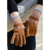 Quinton & Chadwick - LOVE & HOPE Gloves - Chestnut/Pink - HAYGEN