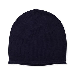 Cashmere Plain Knit Hat - Black - HAYGEN