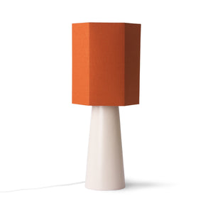 HKliving - Hexagonal Lamp Shade - Orange - HAYGEN